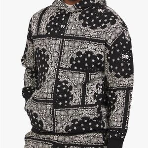 Dogg Supply by Snoop Dogg UNISEX Bandana Print Hoodie Sweatshirt, 2XL